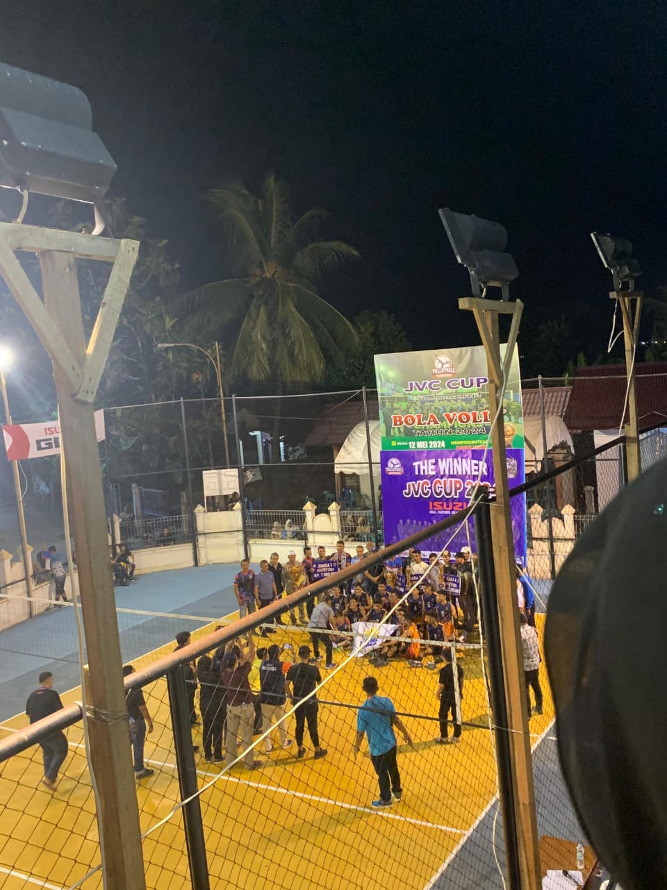 Lapangan voly yang sering mengadakan turnamen voly baik dari masyarakat desa maupun luar.